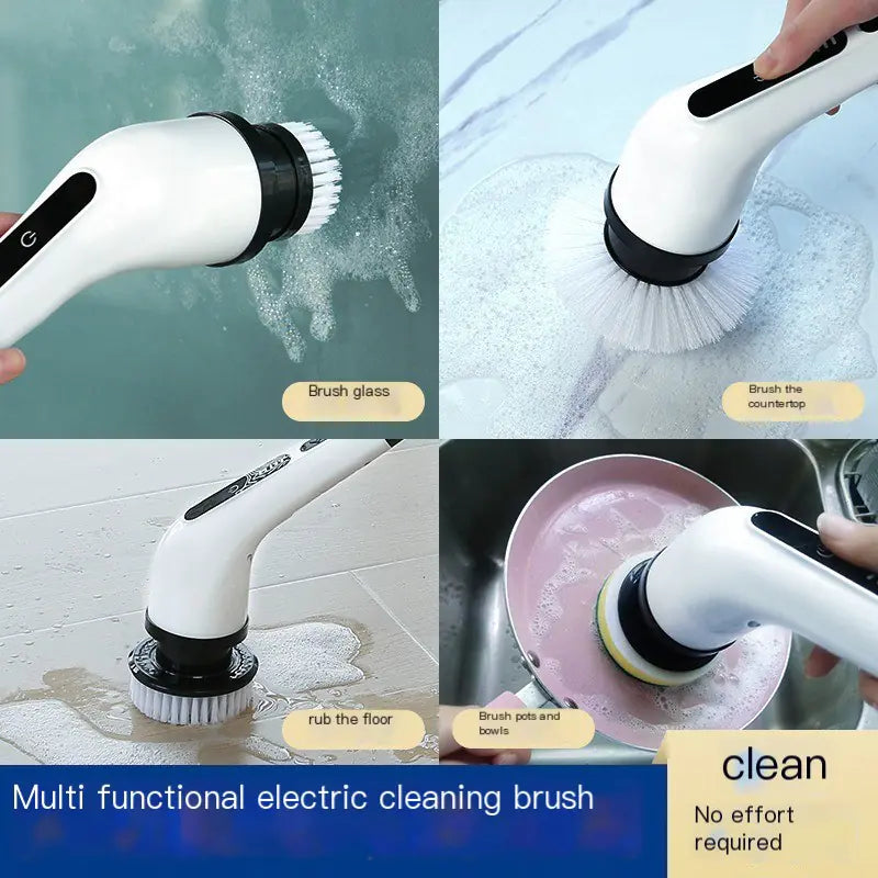 Extendable Wireless Electric Cleaning Brush Set